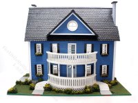 (image for) 1:48 Scale Classic Colonial Style Assembled Dollhouse