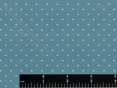 (image for) Triangle Dots on Blue Miniature Wallpaper for Dollhouses