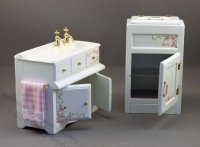(image for) Dollhouse Miniature Kitchen Set (7pc) with Ice Box