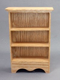 (image for) Miniature Oak Wood Bookshelf