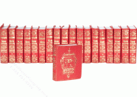 (image for) Miniature 20 Book Encyclopedia Set with Gold Foil