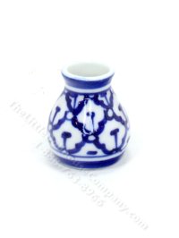 (image for) Miniature Blue and White Vase for Dollhouse