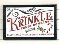 (image for) Miniature Rectangular Framed 'Krinkle Candy Company' Board Print
