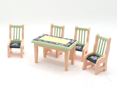 (image for) Half Scale Painted Table and Chairs