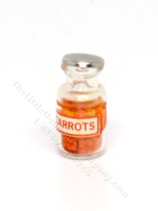 (image for) Miniature Jar of Carrots for Dollhouses