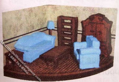 (image for) 1/144" Scale Living Room Furniture Kit for Dollhouses