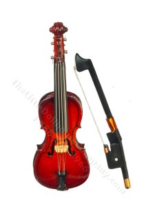 (image for) Miniature 2.75" Cello for Dollhouses
