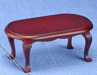 (image for) Miniature Mahogany Coffee Table for Dollhouses