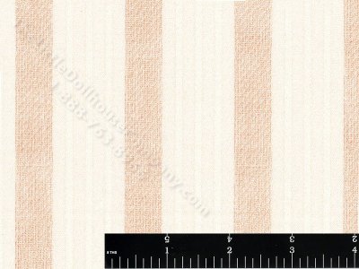 (image for) Metallic Champagne Stripe Miniature Wallpaper for Dollhouses