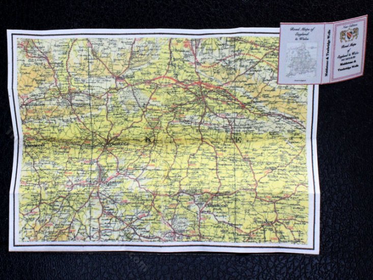 (image for) Miniature Map of Maidstone and Tunbridge Wells for Dollhouses