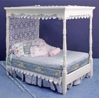 (image for) Miniature 4 Poster Bed w/Pillows by Serena Johnson