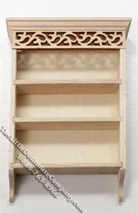 (image for) Miniature Unfinished Kitchen Wall Shelf for Dollhouses