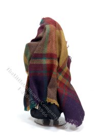 (image for) Miniature Handcrafted Elderly Woman in Tartan Scarf
