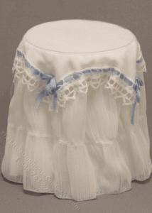 (image for) Circular Table with Chiffon Covering by Judith Blondell