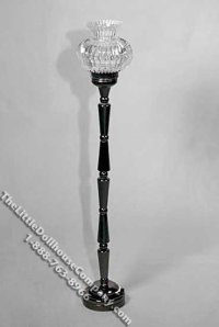 (image for) Miniature Battery Operated Black Finish Floor Lamp