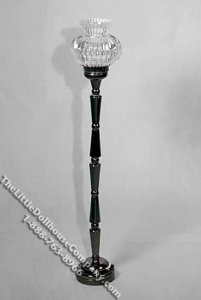 (image for) Miniature Battery Operated Black Finish Floor Lamp