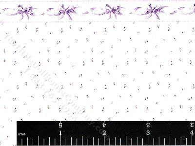 (image for) Flowers & Bow Pattern Miniature Wallpaper for Dollhouses