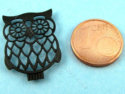 (image for) Miniature Black Owl Trivet by Pierluigi