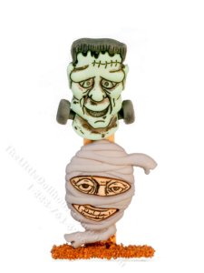 (image for) Miniature Wooden Monster Stack Sign for Dollhouses