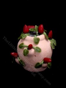 (image for) Miniature Terracotta Planted Strawberry Pot - Small