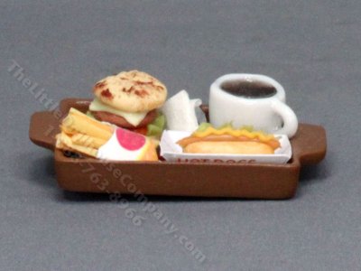 (image for) Miniature Lunch Tray for Dollhouses