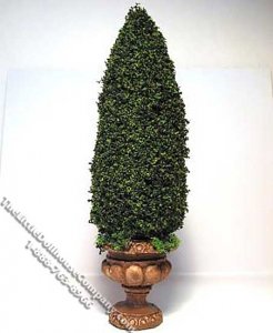 (image for) Miniature 6inch Topiary in a Round Base for Dollhouses