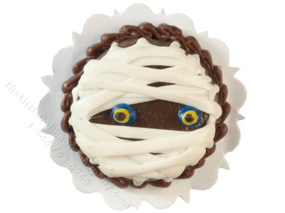 (image for) Miniature Mummy Halloween Cake for Dollhouses