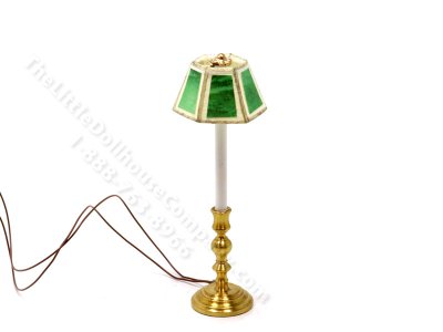 (image for) Miniature 12v Small Buffet Lamp for Dollhouses - Green
