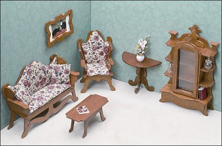 (image for) DIY Dollhouse Furniture - Living Room Kit