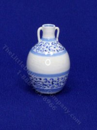 (image for) Miniature White and Blue Urn by Marie Luce Pelletier