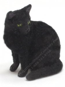 (image for) Miniature Black Domestic Shorthair Cat Karl Blindheim