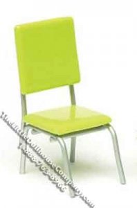 (image for) Miniature 1950's Style Green Chair for Dollhouses
