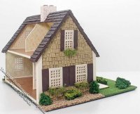(image for) 1:48 Scale Cape Cod Beach Cottage Dollhouse Kit