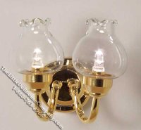 (image for) Miniature Battery Operated Arden Wall Sconce - Clear