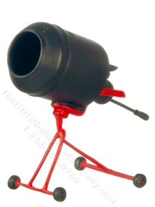 (image for) Miniature Cement Mixer for Dollhouses - Black