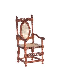 (image for) Miniature Tudor Armchair with Cane Seat and Back