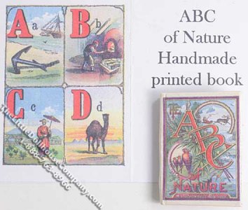 (image for) Miniature Picture Book: 'ABC of Nature'