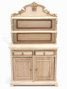(image for) Miniature Unfinished Sideboard for Dollhouses