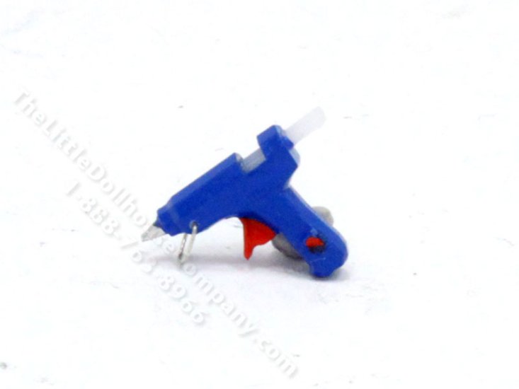 (image for) Miniature Blue Glue Gun for Dollhouses