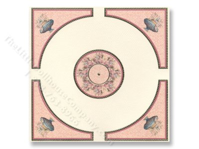 (image for) Dollhouse Scale Model Ceiling Masaic Panel