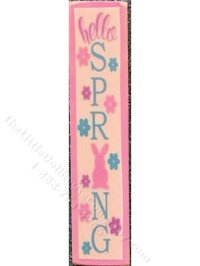 (image for) Miniature 'Hello Spring' Porch Board for Dollhouses
