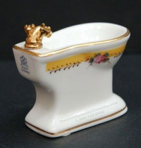 (image for) Miniature French Rose Bidet For Dollhouses