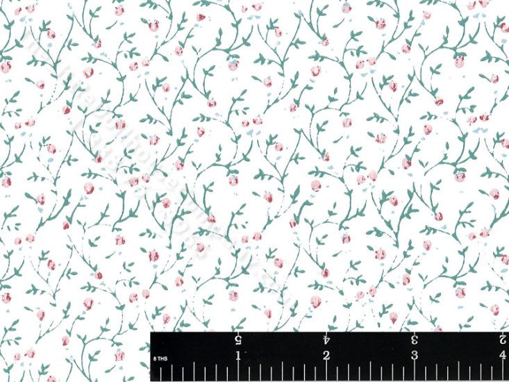 (image for) Vine and Buds Miniature Wallpaper for Dollhouse