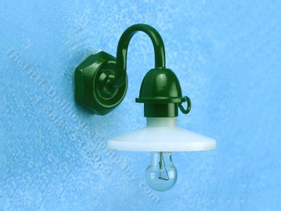 (image for) Miniature 12v Outdoor Security Light for Dollhouses - Green