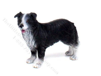 (image for) Miniature Border Collie for Dollhouses