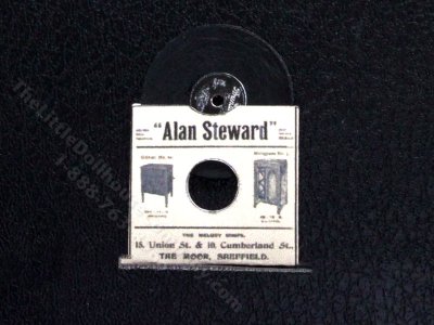 (image for) Miniature "Alan Steward" Vinyl Record for Dollhouses