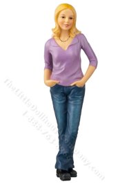 (image for) 1/12 Scale Jenna Resin Doll for Dollhouses