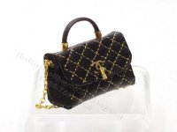 (image for) Miniature Chanel Black Quilted Leather Purse by Judith Blondell