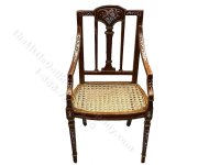 (image for) Miniature Walnut Ladies Regency Desk & Chair Set for Dollhouses