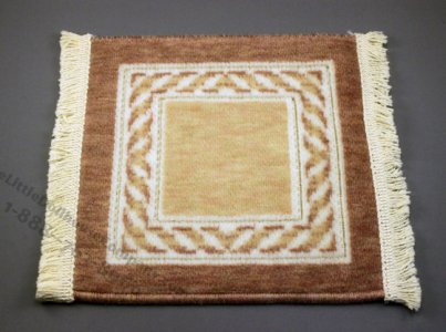 (image for) Dollhouse Scale Model Velvet Ribbon Rug - Natural Dark